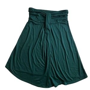 As Rose Rich Strapless Beach Dress Cover Up Tube Top Womens Small Green NWT